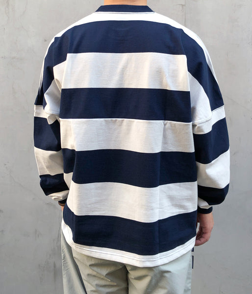 DESCENDANT/HORIZONTAL STRIPE LS (NAVY)