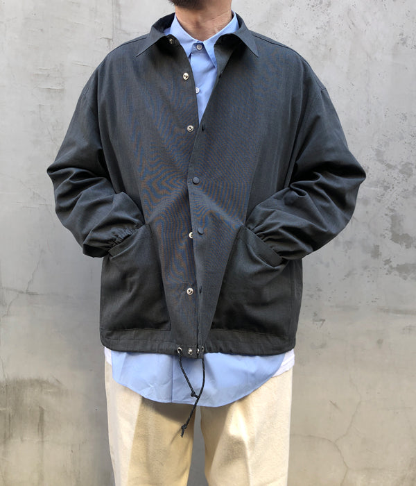 DIGAWEL/COACH L/S SHIRTS JACKET (BLACK)