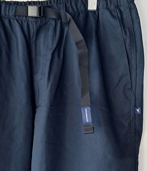 DESCENDANT/CLASP OXFORD TROUSERS (NAVY)