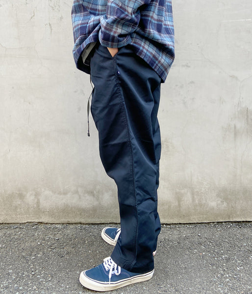 DESCENDANT/CLASP OXFORD TROUSERS (NAVY)