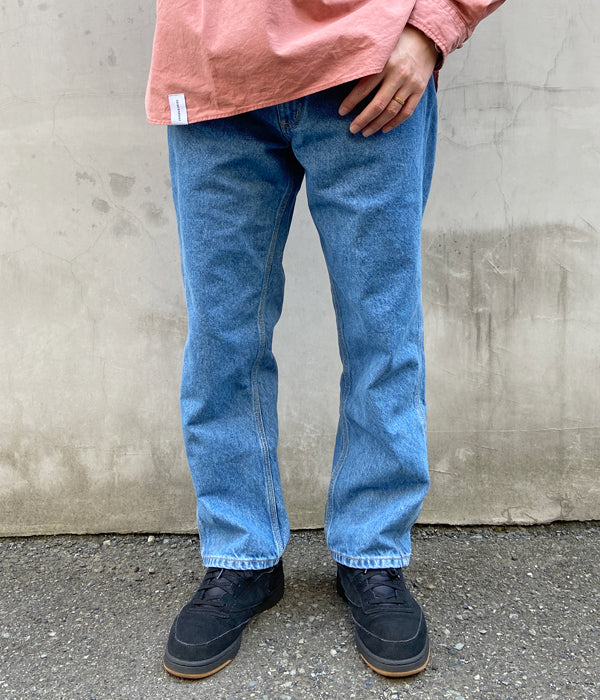 DESCENDANT/DAWSON DENIM TROUSERS BUGGY (INDIGO)