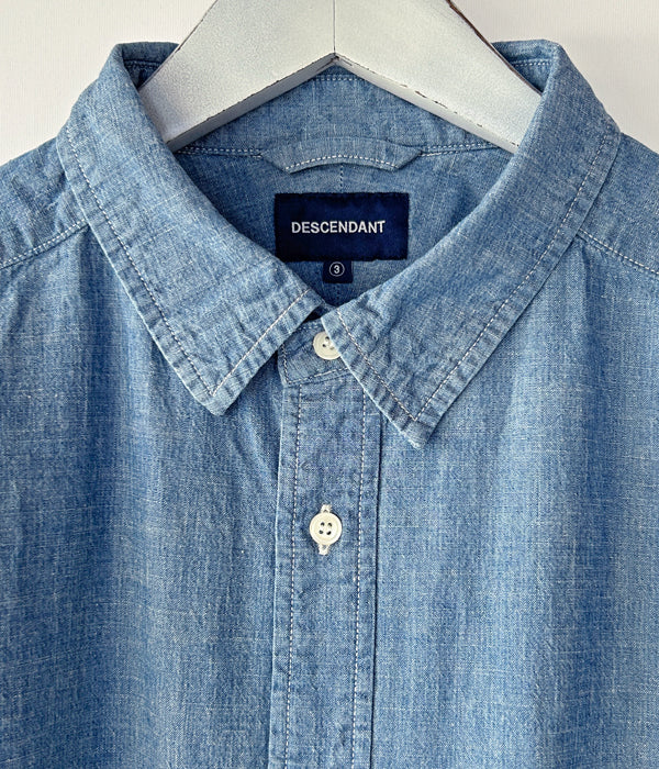 DESCENDANT/KENNEDY’S CHAMBRAY LS SHIRT (INDIGO)