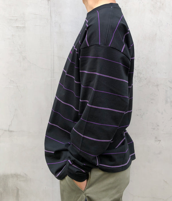 DESCENDANT/HORIZONTAL MULTI STRIPE LS (BLACK)