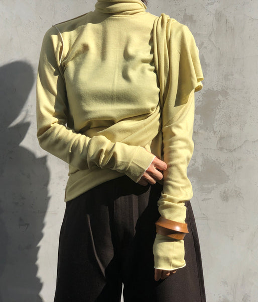 PHEENY/WOOL ENSEMBLE L/S(LIME)