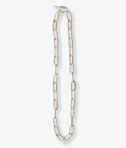 R.ALAGAN/MEDIUM HEAVY CHAIN NECKLACE(SILVER)