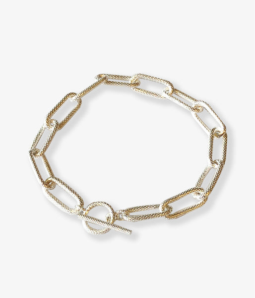 R.ALAGAN/MEDIUM HEAVY CHAIN BRACELET(SILVER)