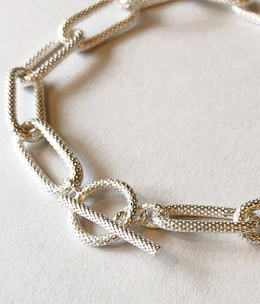 R.ALAGAN/MEDIUM HEAVY CHAIN BRACELET(SILVER)