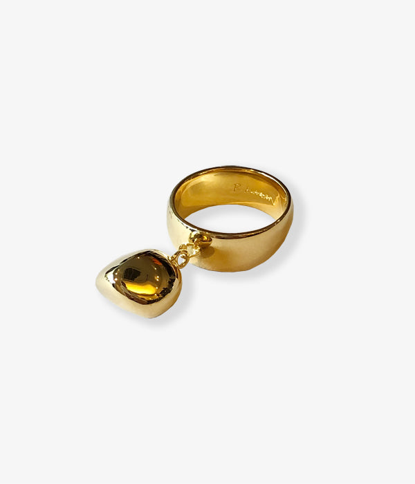 R.ALAGAN/AWKWARD BALL RING(GOLD)