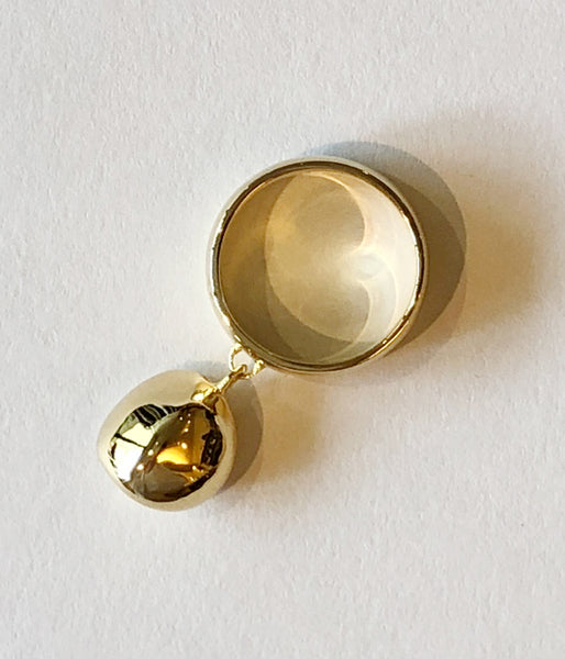 R.ALAGAN/AWKWARD BALL RING(GOLD)