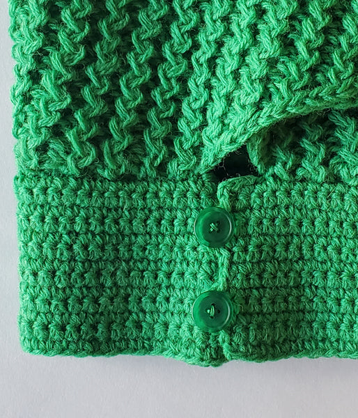 FUMIKA_UCHIDA/Shetland Hand Crochet/HEAD CAP(SPINACH)