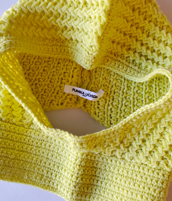 FUMIKA_UCHIDA/Shetland Hand Crochet/HEAD CAP(BANANA)