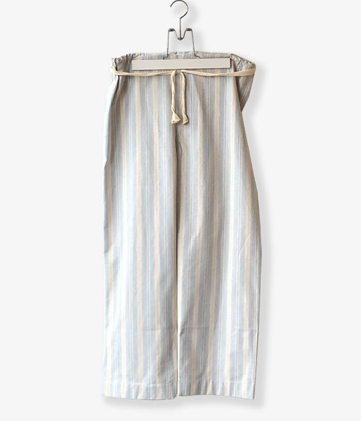 FUMIKA_UCHIDA/Striped Flannel/PAJAMA PANTS(SKYBLUE)