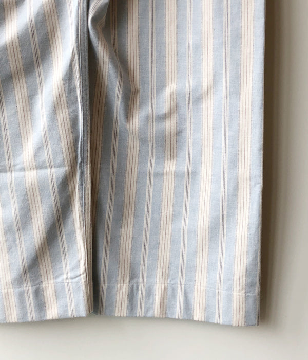 FUMIKA_UCHIDA/Striped Flannel/PAJAMA PANTS(SKYBLUE)