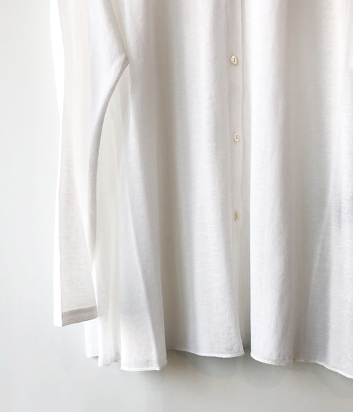 PHEENY/COTTON NYLON SEER SHIRT(WHITE)