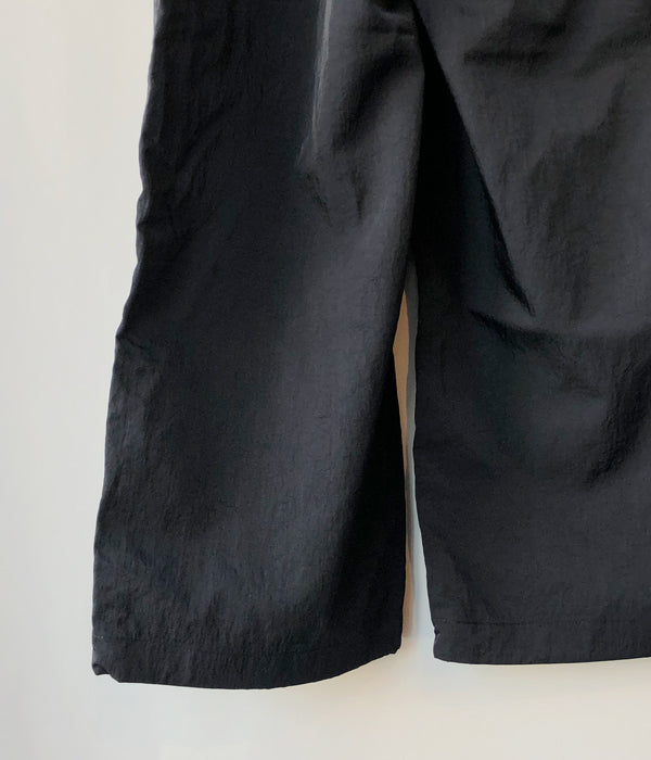 PHEENY/NYLON TAFFETA MILITARY PANTS(BLACK)