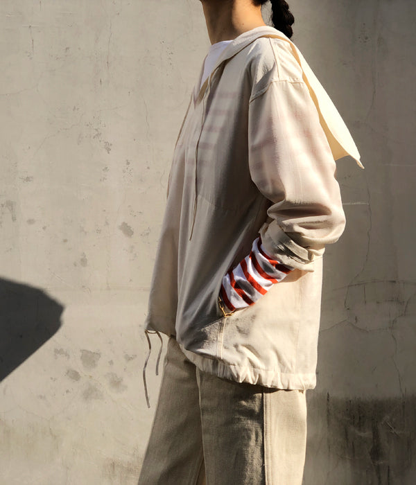 muguet frill sailor collar blouson ホワイト muguet frill sailor collar blouson WHITE - メルカリ