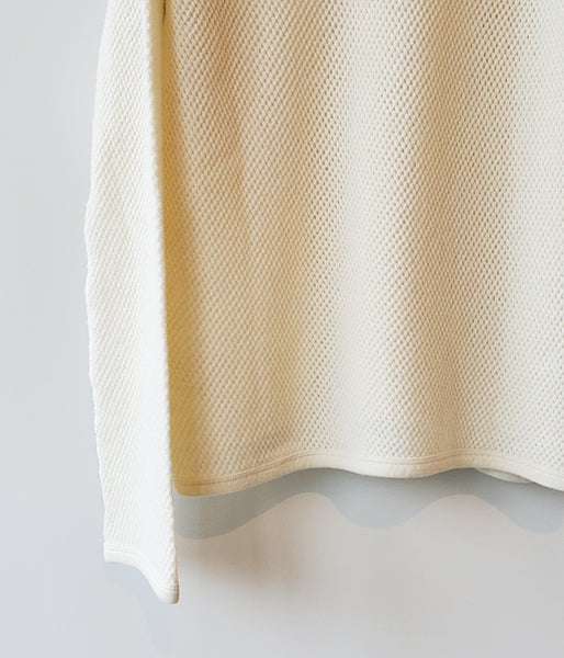 FUMIKA_UCHIDA/Striped Flannel Wool Mesh LONG-SLEEVE THERMAL(KINARI)