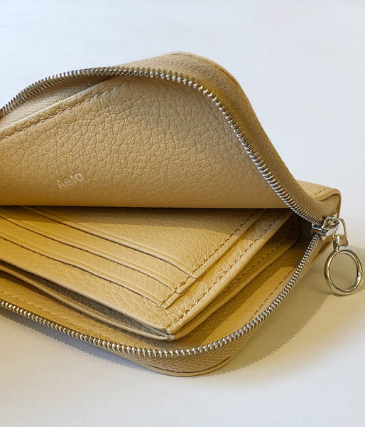 Aeta/PEBBLE GRAIN LEATHER WALLET TypeB(BEIGE)