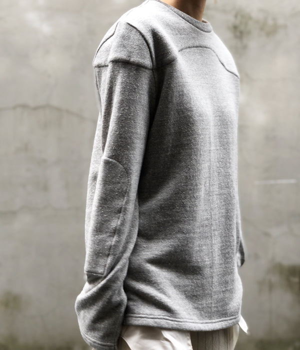 FUMIKA_UCHIDA/SUPPORT PAD SWEAT LONG-SLEEVE (TOPGREY)