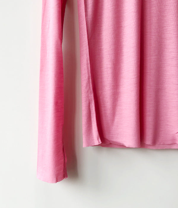 PHEENY/WOOL CIRCULAR RIB HIGH NECK(PINK)