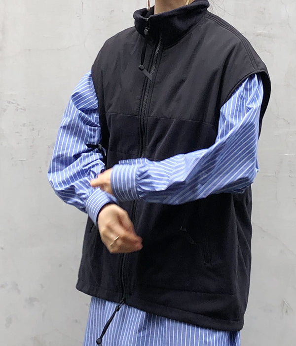 PHEENY/POLARTEC FLEECE COCOON VEST(BLACK)