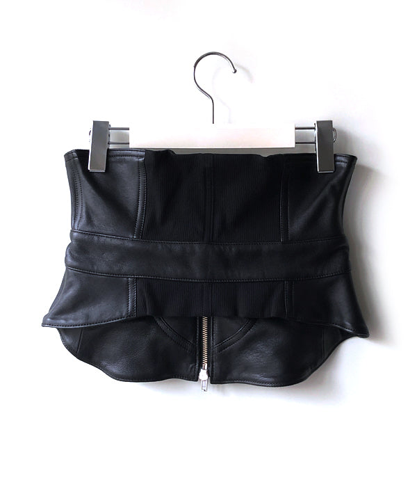 FUMIKA_UCHIDA/LEATHER CORSET(BLACK)