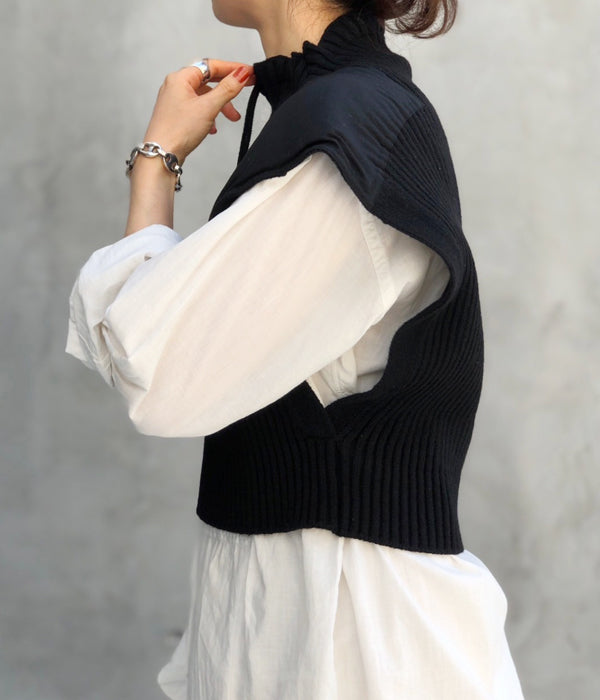 fumika_uchida RIB KNIT PATCHED SWEATER | nate-hospital.com