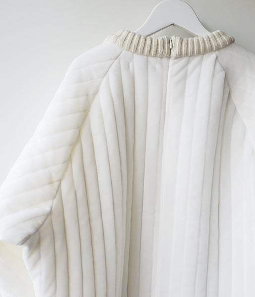 FUMIKA_UCHIDA/QUILTED OVER PULL TOP(WHITE)