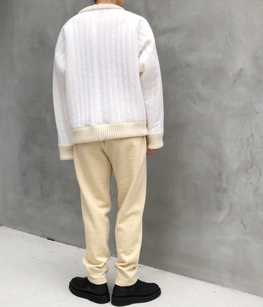 FUMIKA_UCHIDA/QUILTED OVER PULL TOP(WHITE)