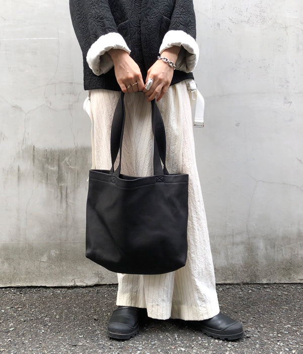 Aeta/DEER DOUBLE FACED TOTE M(BLACK)