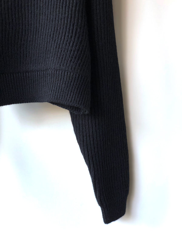 FUMIKA_UCHIDA/HOODED PULL OVER(BLACK)