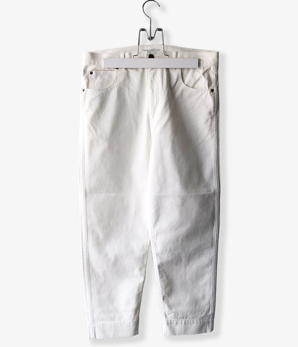 PHEENY/VINTAGE DRILL BIG JEANS(WHITE)