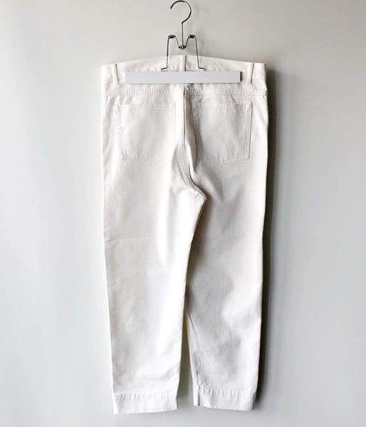 PHEENY/VINTAGE DRILL BIG JEANS(WHITE)