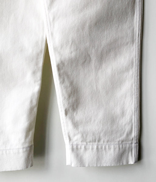 PHEENY/VINTAGE DRILL BIG JEANS(WHITE)