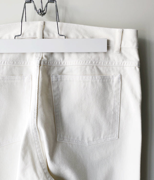 PHEENY/VINTAGE DRILL BIG JEANS(WHITE)