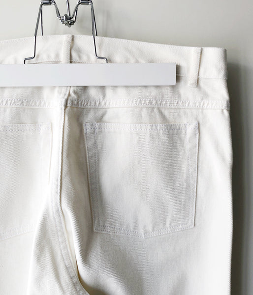 PHEENY/VINTAGE DRILL BIG JEANS(WHITE)