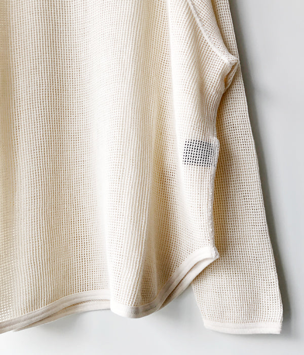 PHEENY/BASKET MESH RAGLAN SLEEVE(IVORY)