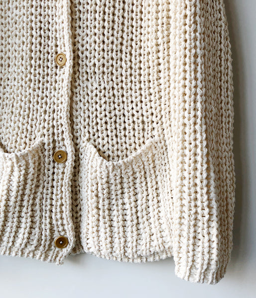 nowos/LOW GAUGE CARDIGAN(OFF WHITE)