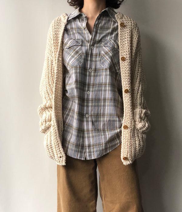 nowos/LOW GAUGE CARDIGAN(OFF WHITE)