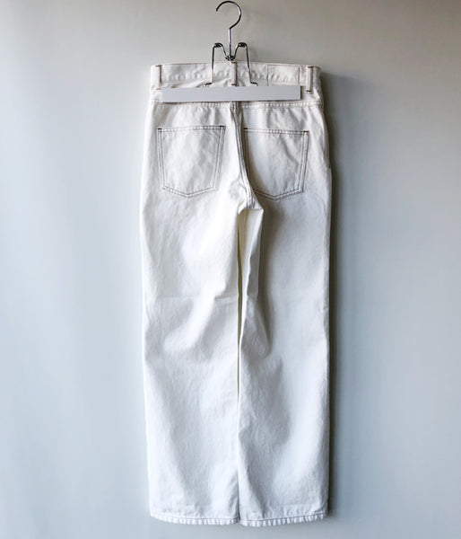nowos/WHITE DENIM PANTS(WHITE)