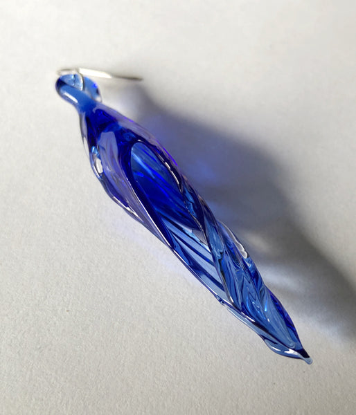 R.ALAGAN/"RUNA"GLASS EARRINGS(BLUE)