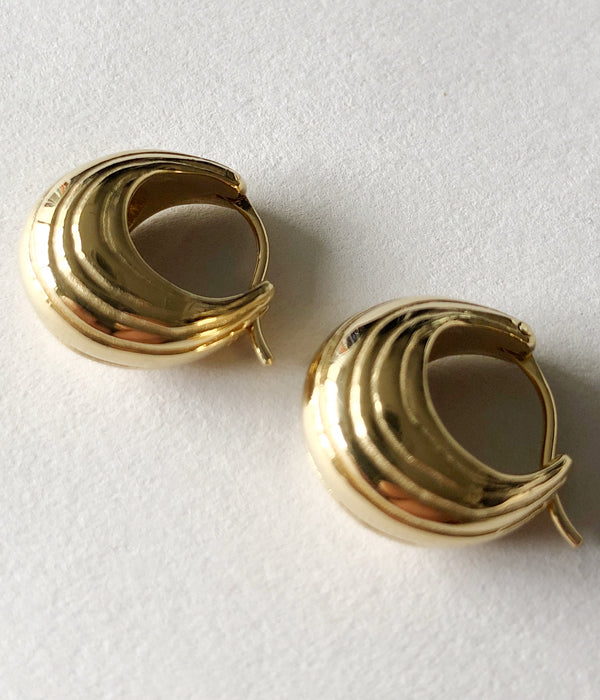 R.ALAGAN/SHIMA HOOPS(GOLD)
