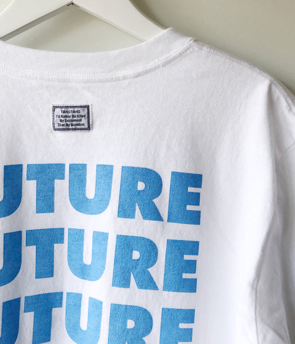 TANGTANG タンタン Tシャツ サイズ:M FUTURE ロゴ クルーネック 半袖 Tシャツ AINT T ホワイト 白 トップス カットソー コットン【メンズ】