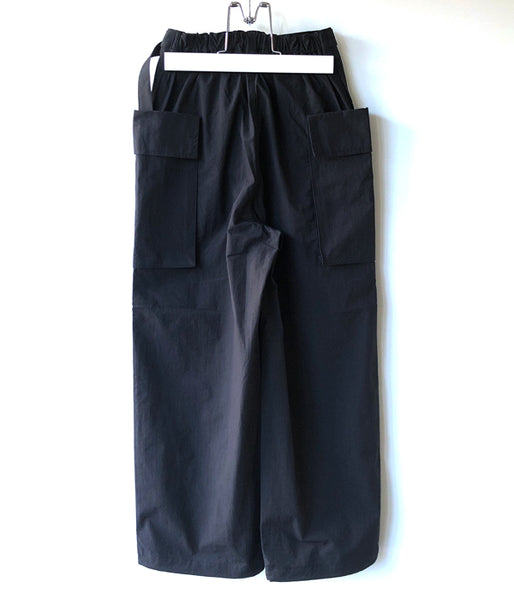 PHEENY/COTTON NYLON DUMP MILITARY PANTS(BLACK)