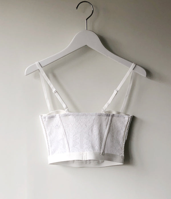 【ほつれ有】FUMIKA UCHIDA STRETCH LACE BUSTIER ほつれ有】FUMIKA UCHIDA STRETCH LACE BUSTIER FUMIKA_UCHIDA/STRETCH