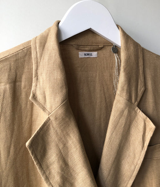 nowos/LINEN JACKET(BEIGE)