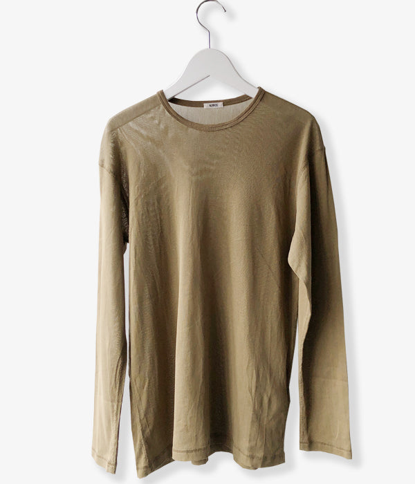 nowos/COTTON TULLE TOPS(KHAKI)