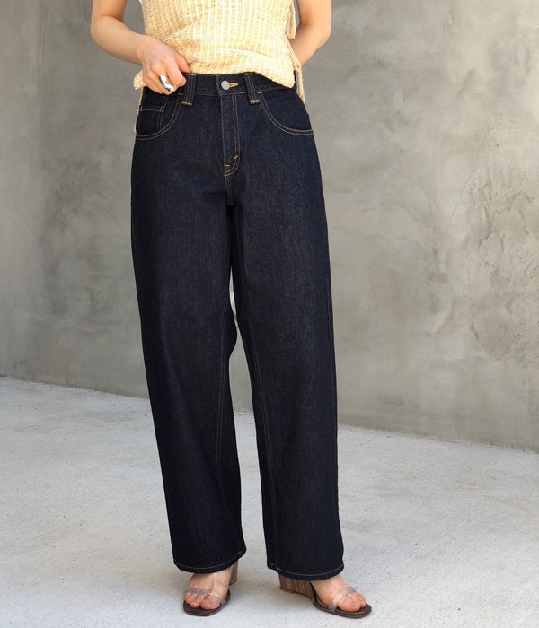 FUMIKA_UCHIDA/DENIM WIDE TAPERED PANTS(ONE WASHED)