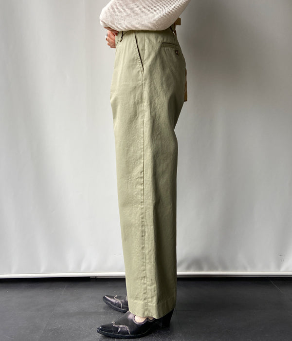 パンツ fumika_uchida CHINO TAPERED SLACKS FUMIKA_UCHIDA/CHINO TAPERED SLACKS(KHAKIBEIGE_silver)