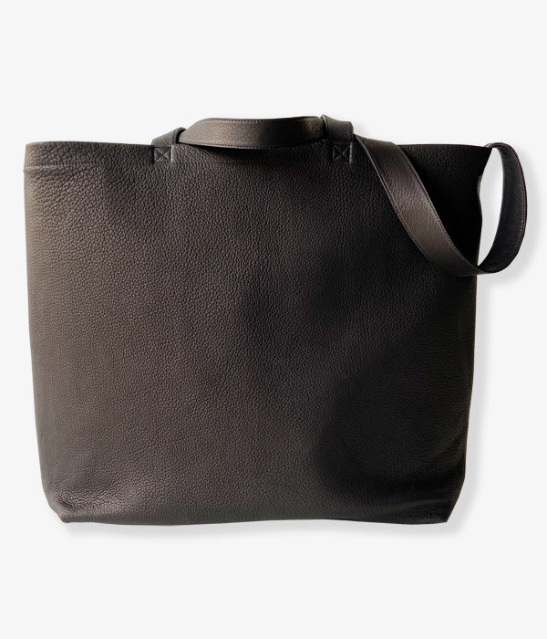 Aeta/DEER DOUBLE FACED SHOULDER TOTE L(BLACK)